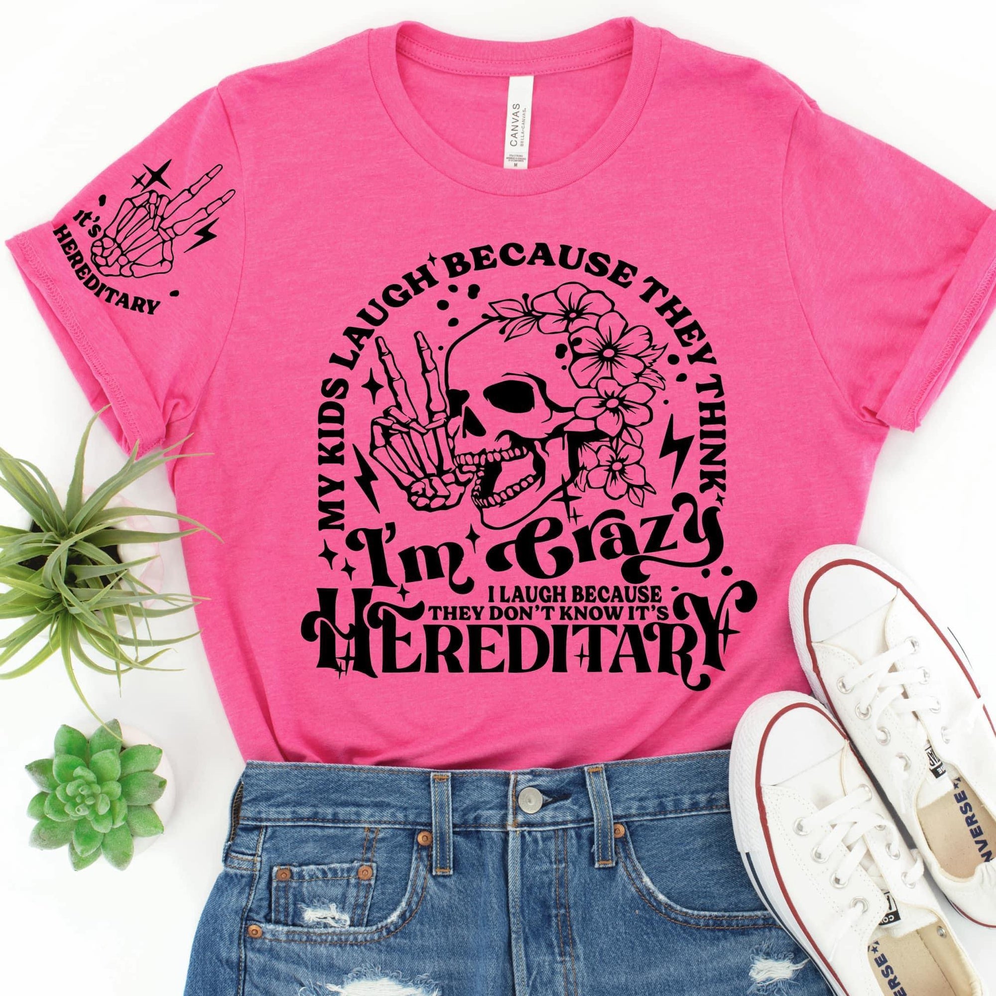 I’m Crazy  W/sleeve ACCENT GRAPHIC TEE