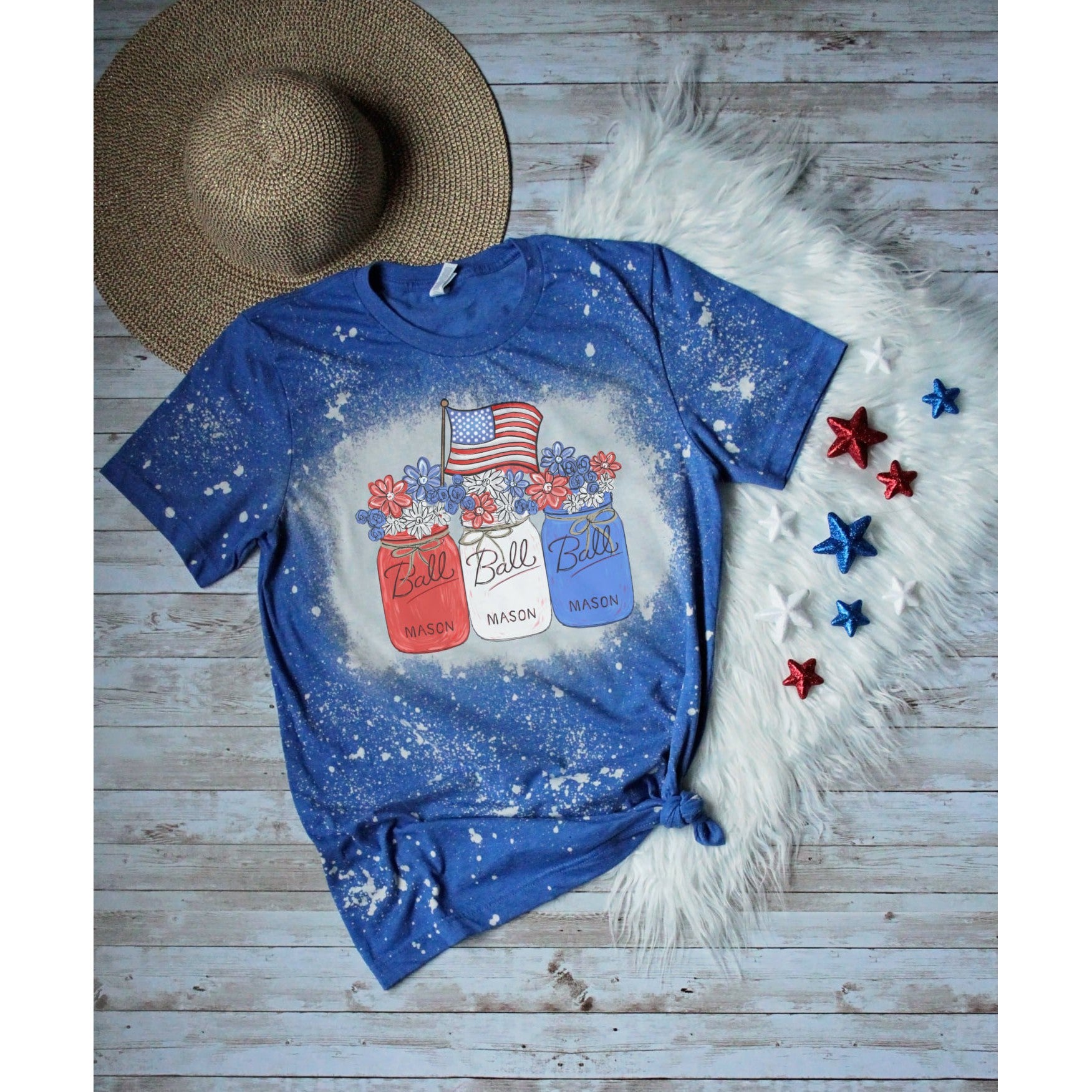 Fourth of July  bleached -  Graphic Tee